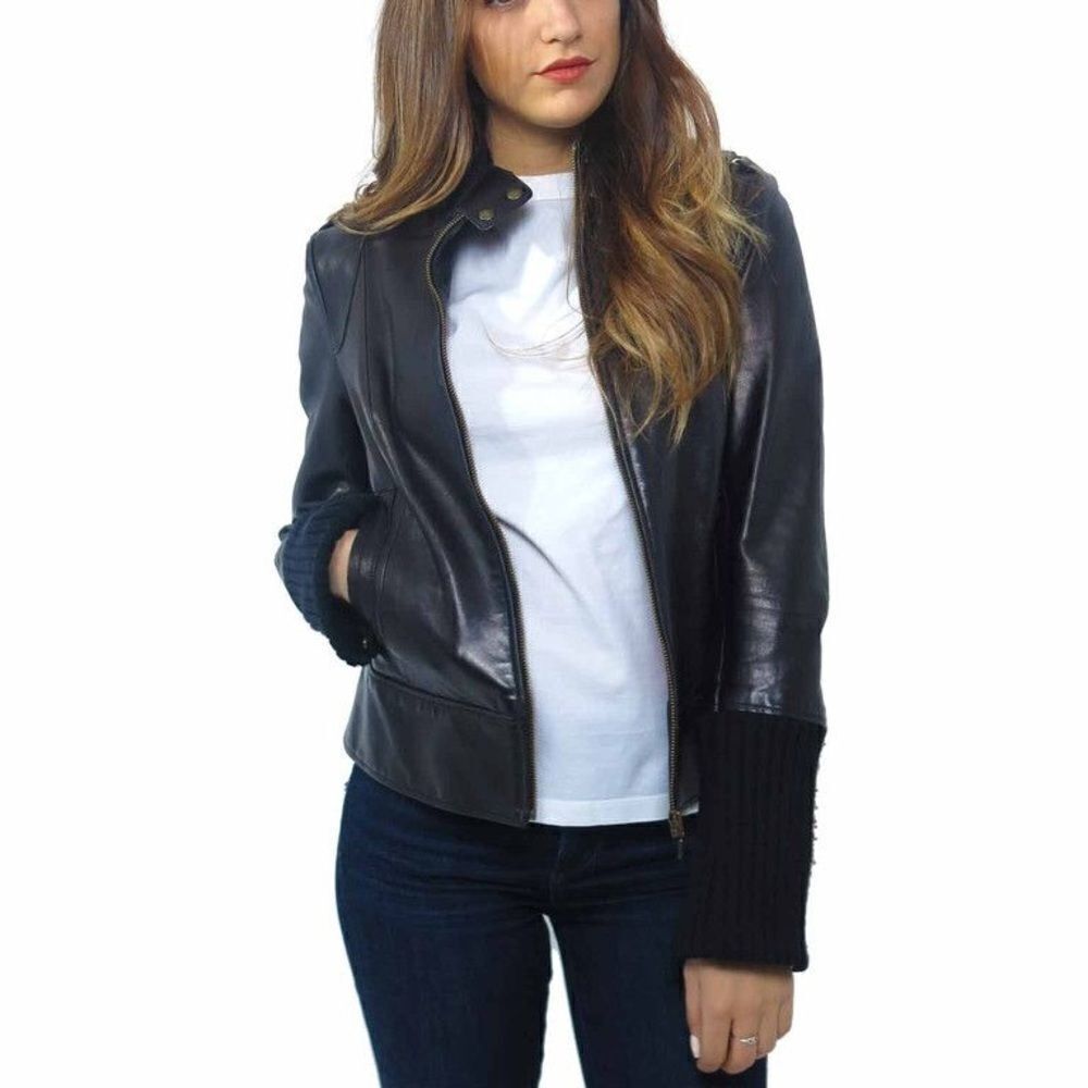 Mackage Jenny leather bomber  jacket